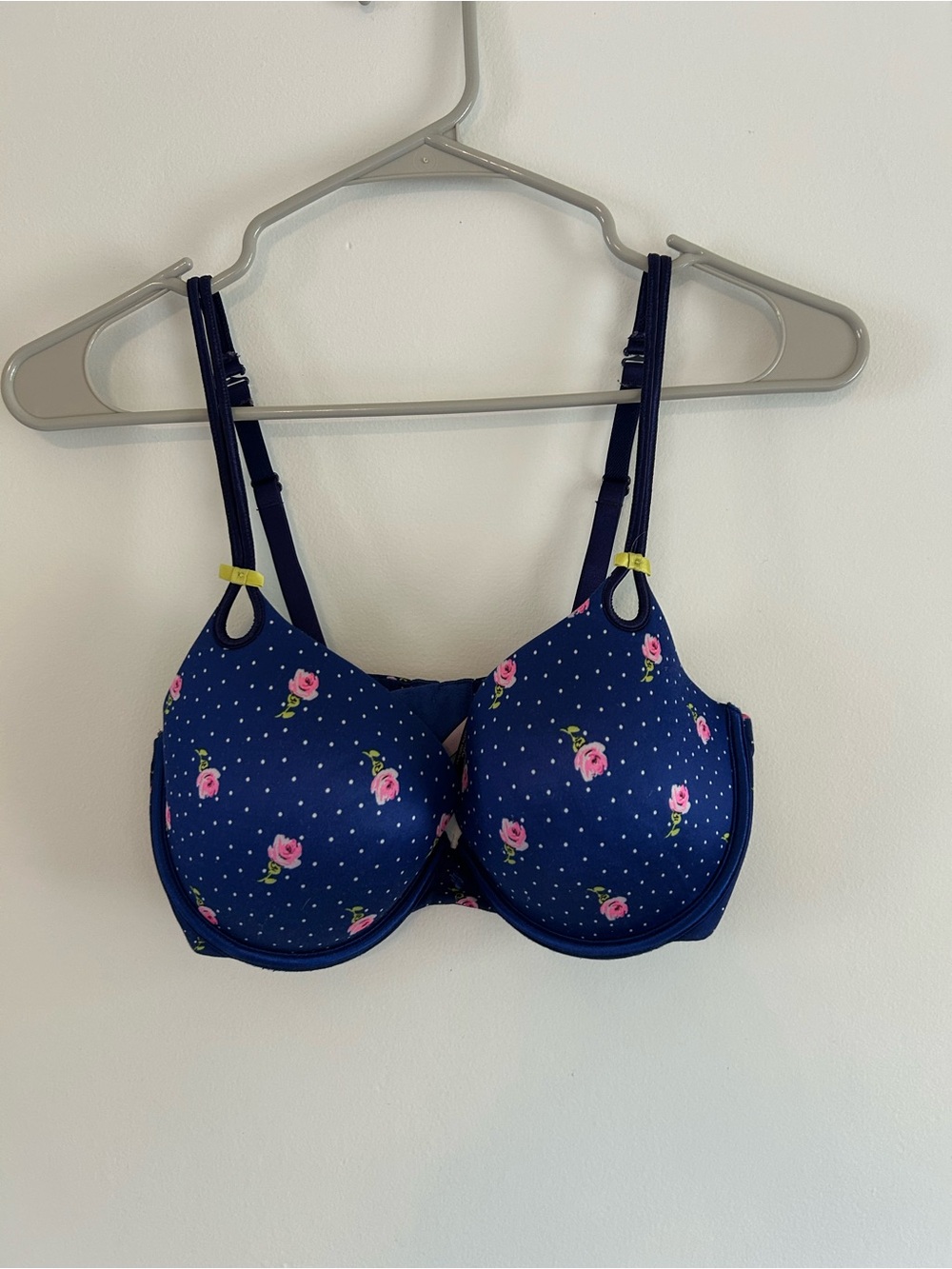 Victoria's Secret Navy Blue Floral Underwire Bra
